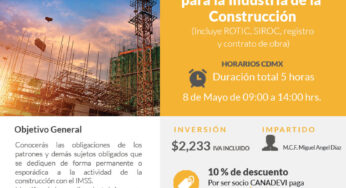 Seguridad Social para la Industria de la Construcción (Incluye ROTIC, SIROC, registro y contrato de obra)