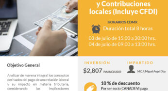 Nómina Integral ISR, IMSS, INFONAVIT y Contribuciones locales (Incluye CFDI)